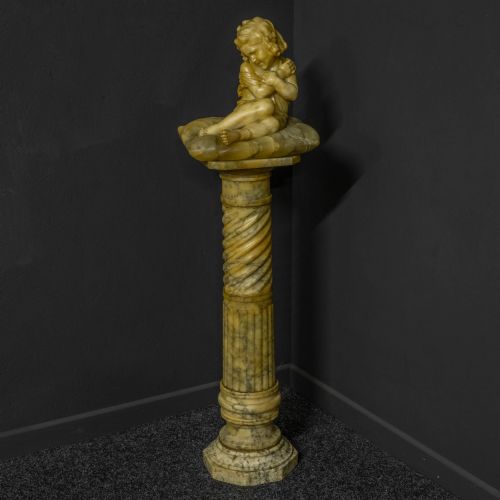 VICTORIAN MARBLE FIGURE - ADDITIONAL PHOTO 2