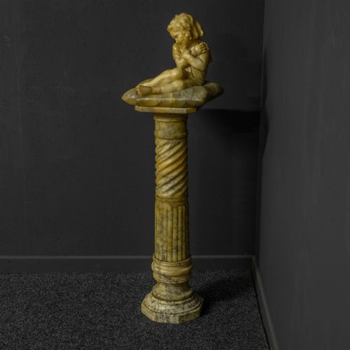 VICTORIAN MARBLE FIGURE - ADDITIONAL PHOTO 3
