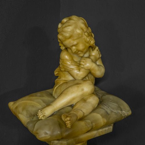 VICTORIAN MARBLE FIGURE - ADDITIONAL PHOTO 4