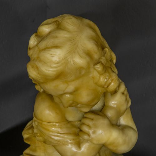 VICTORIAN MARBLE FIGURE - ADDITIONAL PHOTO 6