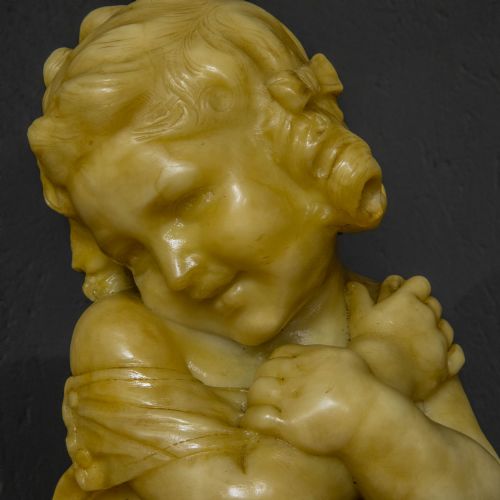 VICTORIAN MARBLE FIGURE - ADDITIONAL PHOTO 9