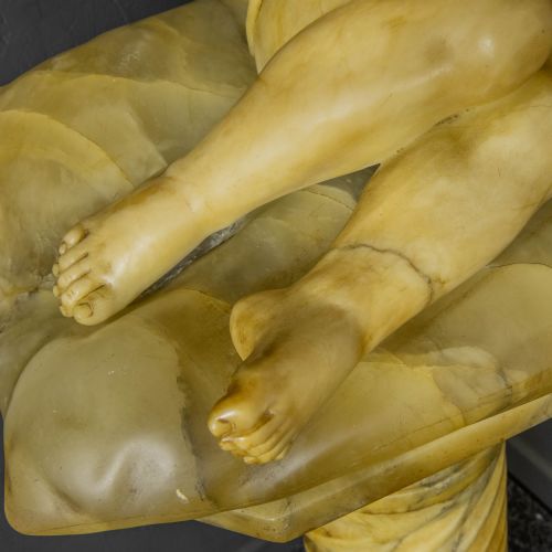 VICTORIAN MARBLE FIGURE - ADDITIONAL PHOTO 10