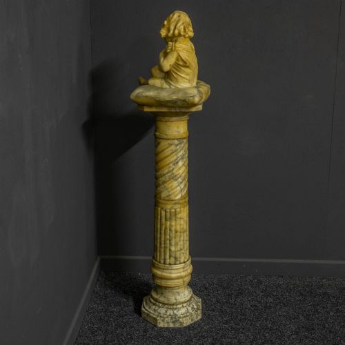 VICTORIAN MARBLE FIGURE - ADDITIONAL PHOTO 11