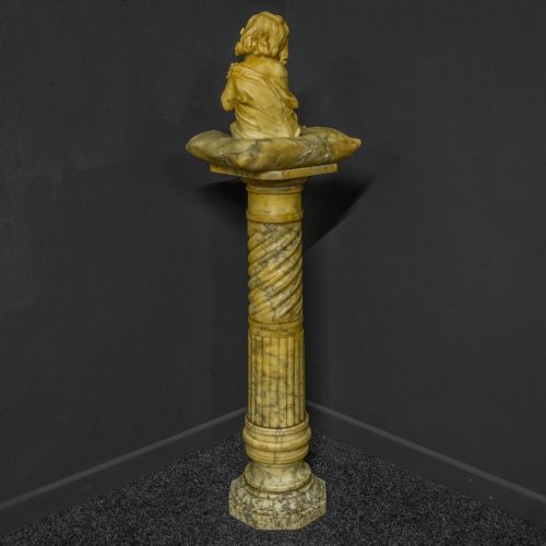 VICTORIAN MARBLE FIGURE - ADDITIONAL PHOTO 12