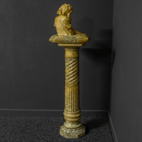 VICTORIAN MARBLE FIGURE - ADDITIONAL PHOTO 13