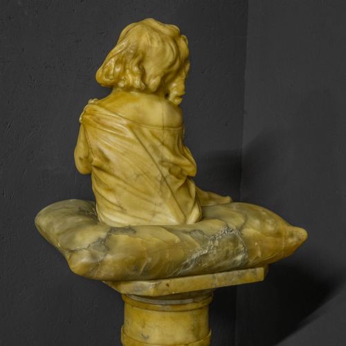 VICTORIAN MARBLE FIGURE - ADDITIONAL PHOTO 14
