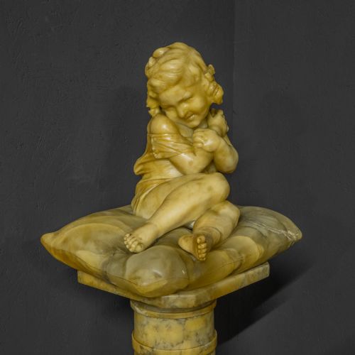 VICTORIAN MARBLE FIGURE - ADDITIONAL PHOTO 17