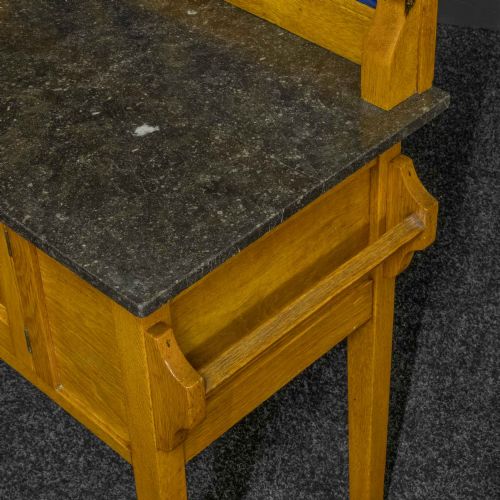 ARTS AND CRAFTS OAK WASHSTAND - ADDITIONAL PHOTO 3