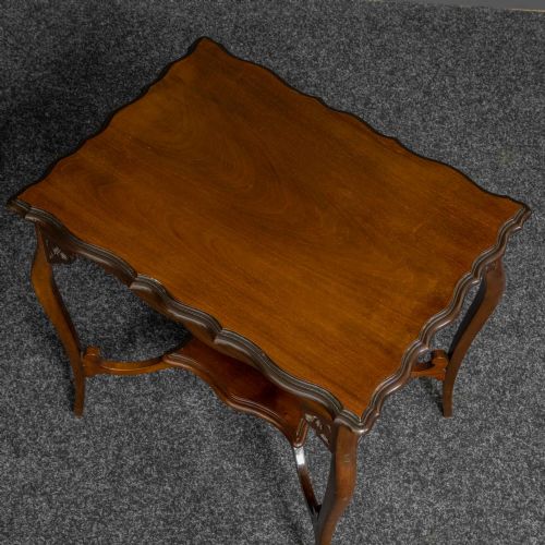 EDWARDIAN MAHOGANY WINDOW TABLE - ADDITIONAL PHOTO 2