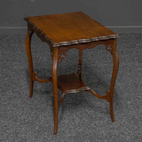 EDWARDIAN MAHOGANY WINDOW TABLE - ADDITIONAL PHOTO 5