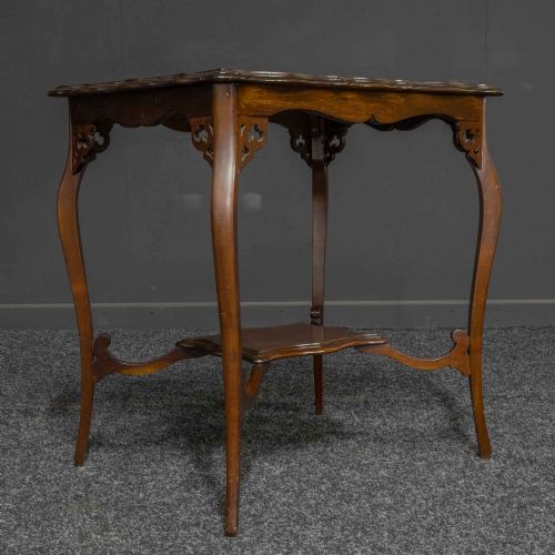 EDWARDIAN MAHOGANY WINDOW TABLE - ADDITIONAL PHOTO 8