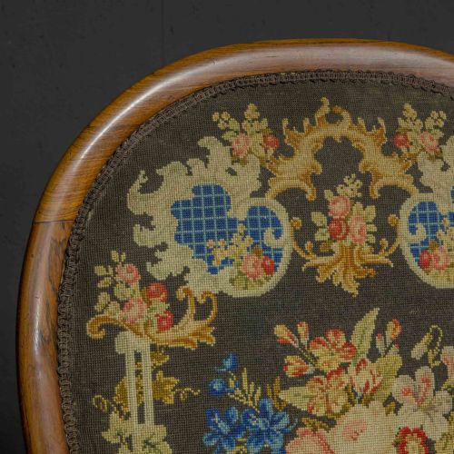 VICTORIAN ROSEWOOD ARMCHAIR - ADDITIONAL PHOTO 8
