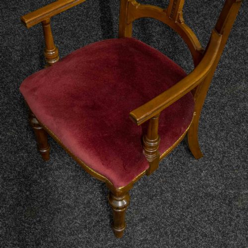SET OF EIGHT ARTS AND CRAFTS MAHOGANY CHAIRS - ADDITIONAL PHOTO 1