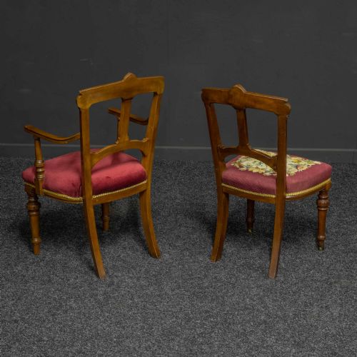 SET OF EIGHT ARTS AND CRAFTS MAHOGANY CHAIRS - ADDITIONAL PHOTO 4