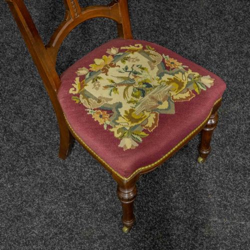 SET OF EIGHT ARTS AND CRAFTS MAHOGANY CHAIRS - ADDITIONAL PHOTO 5