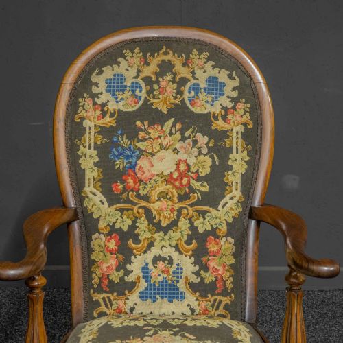 VICTORIAN ROSEWOOD ARMCHAIR - ADDITIONAL PHOTO 8