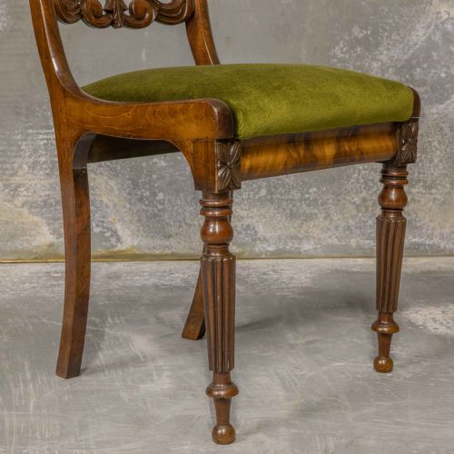 SET OF FOUR WILLIAM IV MAHOGANY DINING CHAIRS - ADDITIONAL PHOTO 5
