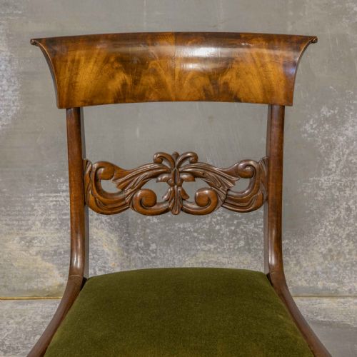 SET OF FOUR WILLIAM IV MAHOGANY DINING CHAIRS - ADDITIONAL PHOTO 6