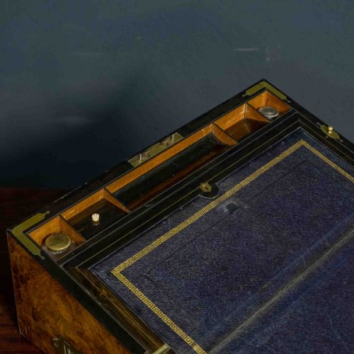 VICTORIAN BURR WALNUT WRITING BOX - ADDITIONAL PHOTO 12