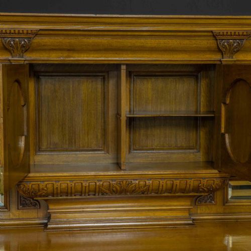 EDWARDIAN OAK SIDEBOARD BY J CAMBELL CO CABINET MAKERS GLASGOW - ADDITIONAL PHOTO 5