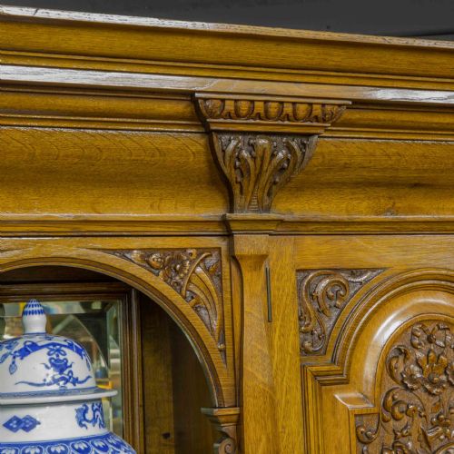 EDWARDIAN OAK SIDEBOARD BY J CAMBELL CO CABINET MAKERS GLASGOW - ADDITIONAL PHOTO 10