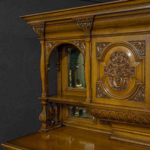 EDWARDIAN OAK SIDEBOARD BY J CAMBELL CO CABINET MAKERS GLASGOW - ADDITIONAL PHOTO 13