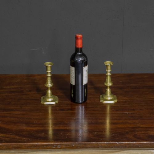 VICTORIAN BRASS CANDLESTICKS - ADDITIONAL PHOTO 5