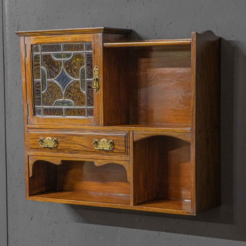 EDWARDIAN WALNUT WALL SHELVES - ADDITIONAL PHOTO 1
