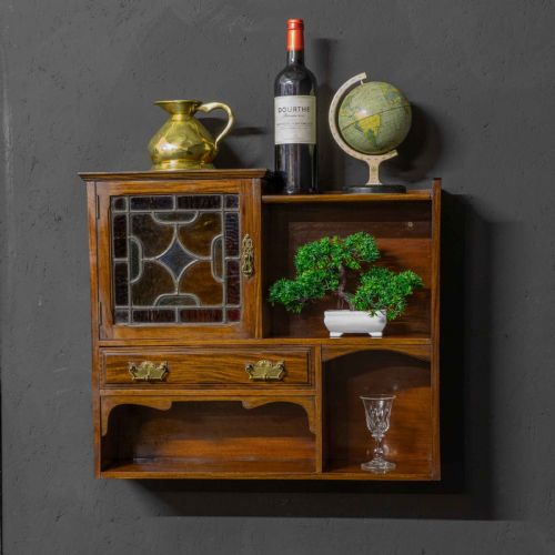 EDWARDIAN WALNUT WALL SHELVES - ADDITIONAL PHOTO 6