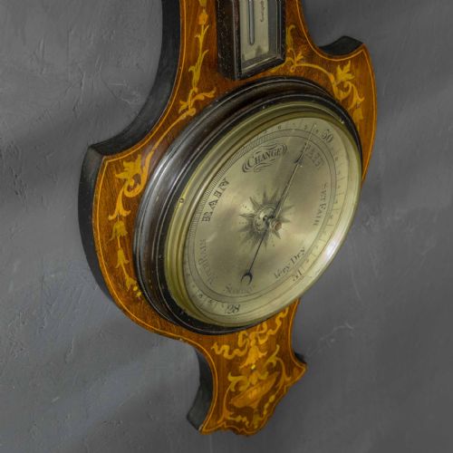 EDWARDIAN ROSEWOOD BAROMETER - ADDITIONAL PHOTO 2