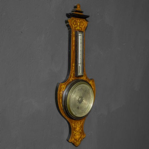 EDWARDIAN ROSEWOOD BAROMETER - ADDITIONAL PHOTO 7