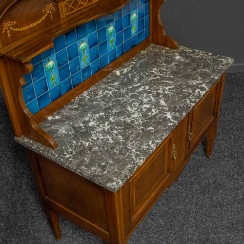 EDWARDIAN MAHOGANY WASHSTAND - ADDITIONAL PHOTO 6