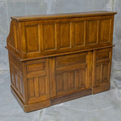 EDWARDIAN OAK ROLL TOP DESK - ADDITIONAL PHOTO 5
