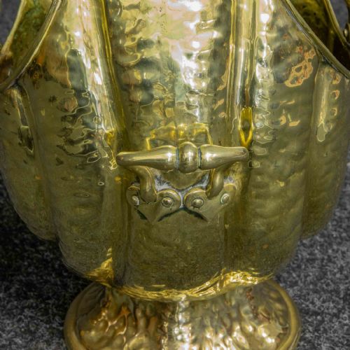 VICTORIAN BRASS COAL HELMET - ADDITIONAL PHOTO 3