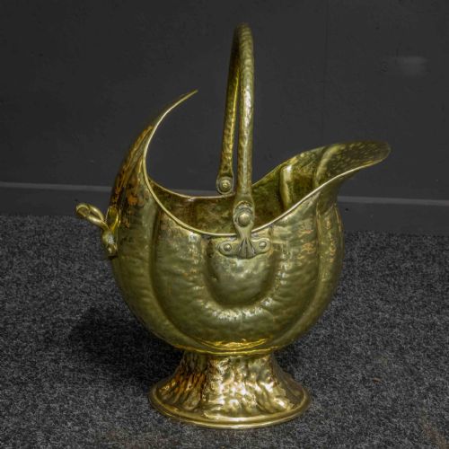 VICTORIAN BRASS COAL HELMET - ADDITIONAL PHOTO 7