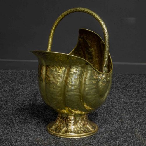 VICTORIAN BRASS COAL HELMET - ADDITIONAL PHOTO 8