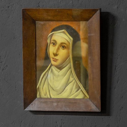 LATE VICTORIAN OIL PAINTING OF A NUN - ADDITIONAL PHOTO 2