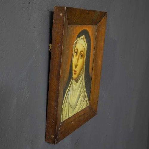 LATE VICTORIAN OIL PAINTING OF A NUN - ADDITIONAL PHOTO 6