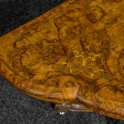 VICTORIAN WALNUT CARD TABLE - ADDITIONAL PHOTO 1