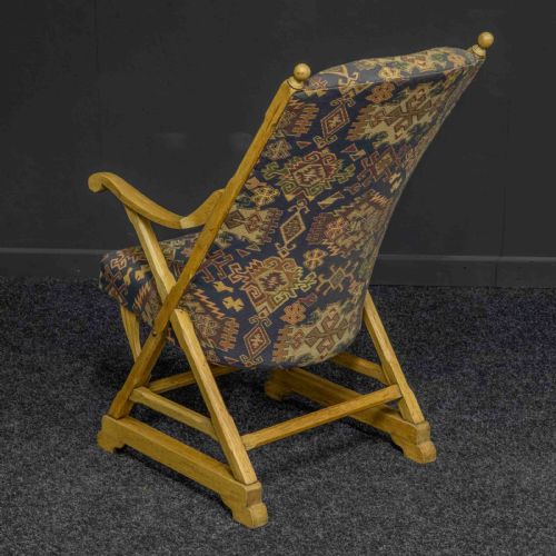 ARTS AND CRAFTS OAK ARMCHAIR - ADDITIONAL PHOTO 2