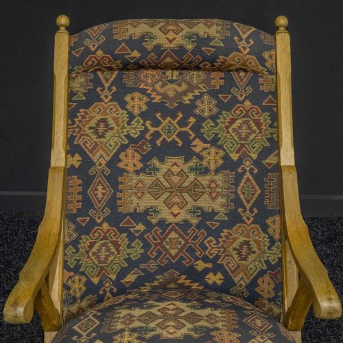 ARTS AND CRAFTS OAK ARMCHAIR - ADDITIONAL PHOTO 6