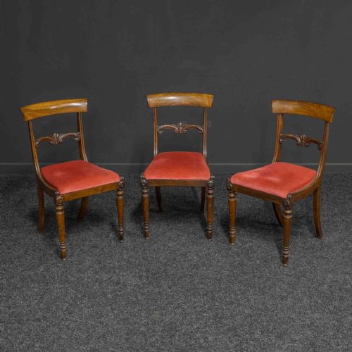 set of three william iv rosewood chairs - CATEGORY: ANTIQUE CHAIRS - DATED 19TH CENTURY