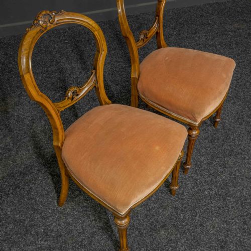 PAIR OF VICTORIAN CHAIRS - ADDITIONAL PHOTO 4