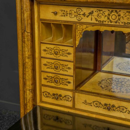 BIEDERMEIER SECRETAIRE ABATTANT - ADDITIONAL PHOTO 9