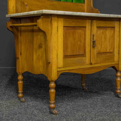 VICTORIAN OAK WASHSTAND - ADDITIONAL PHOTO 1
