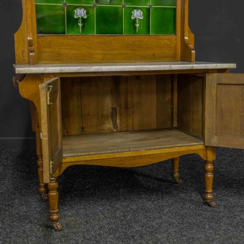 VICTORIAN OAK WASHSTAND - ADDITIONAL PHOTO 2