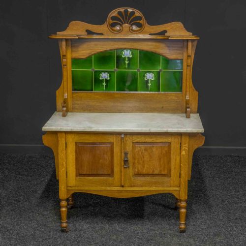 VICTORIAN OAK WASHSTAND - ADDITIONAL PHOTO 7