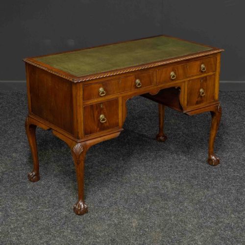 chippendale style mahogany desk - CATEGORY: ANTIQUE DESKS - DATED EDWARDIAN