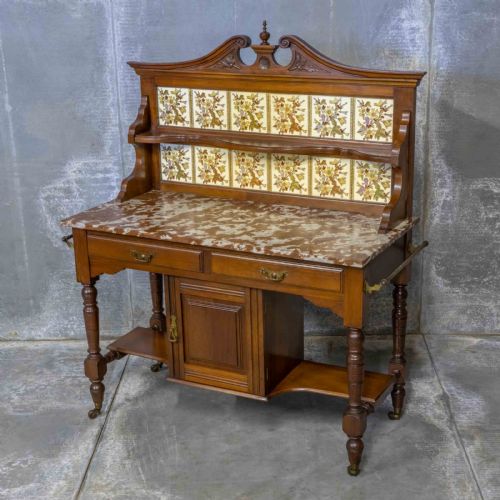 VICTORIAN WALNUT WASHSTAND - ADDITIONAL PHOTO 5