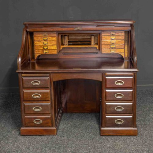 EARLY 20TH CENTURY MAHOGANY DESK - ADDITIONAL PHOTO 2